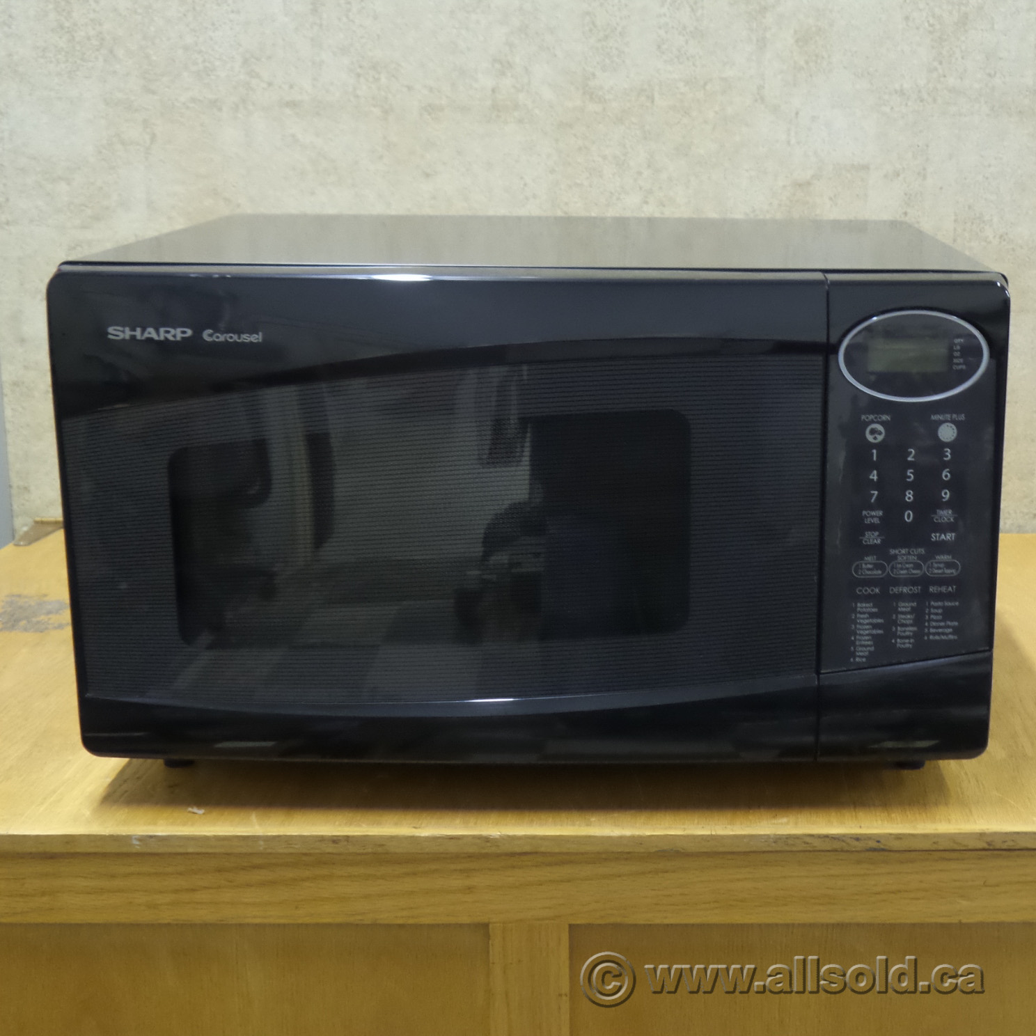 Sharp Carousel Black 1.2 cu ft 1100W Microwave Oven Allsold.ca Buy